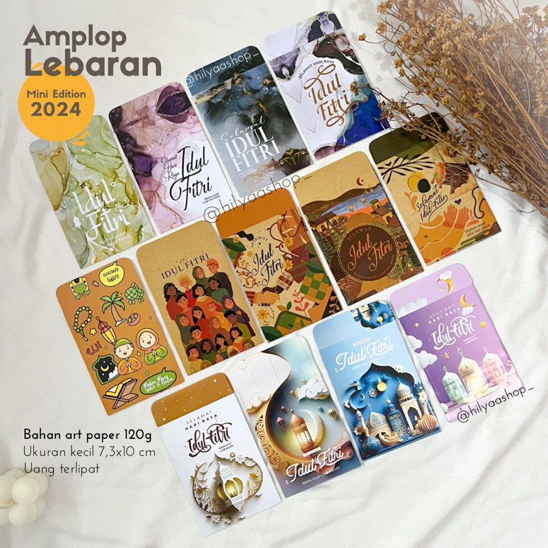 AMPLOP LEBARAN IDUL FITRI ISI 50 LEMBAR TERMURAH MOTIF TERBARU TAHUN 2025
