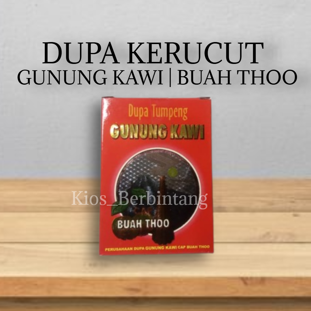 Dupa Kerucut Gunung Kawi Hio Aromaterapi Buah Thoo Isi 9Pcs