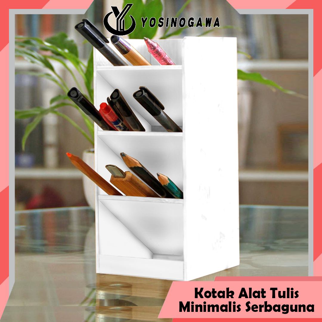 Kotak Penyimpanan Pena Rias Kreatif Tempat Pena Meja Siswa Tempat Pena - YOSINOGAWA STORE