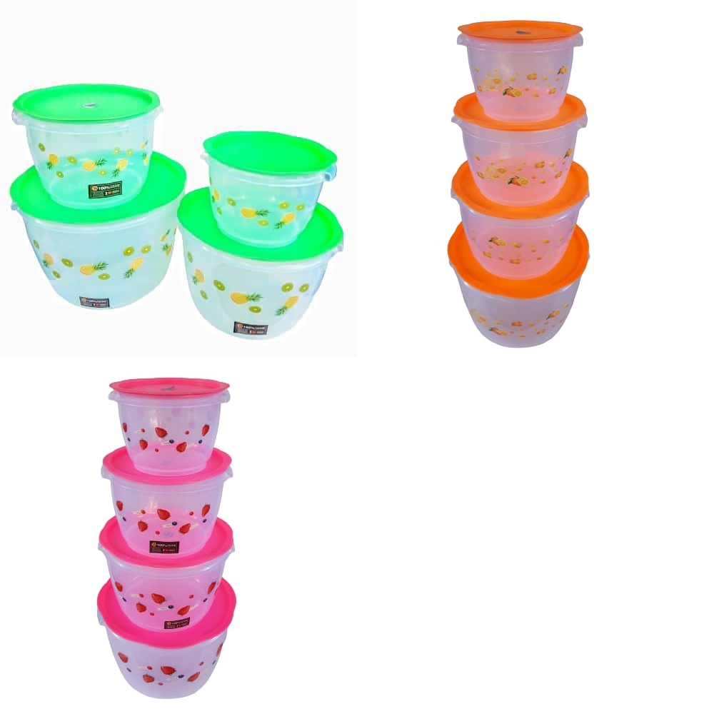 Fitri Toples 4 set Kedap Udara Bahan Tebal BPA Free - Seal Ware Fitri 4 Set - Toples Kedap Udara - Food Grade