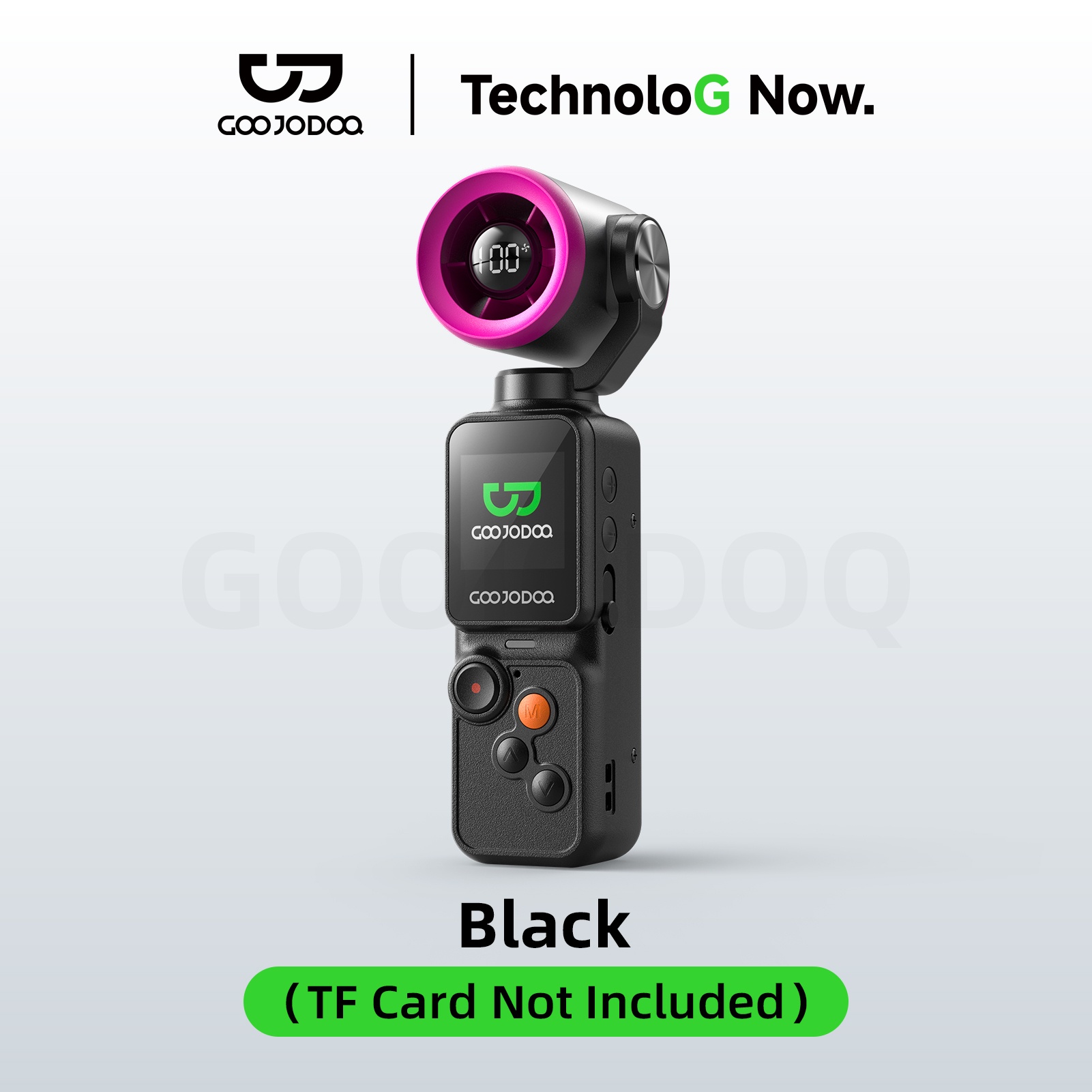 GOOJODOQ High Speed Mini kipas Strong Wind 100 Gear Wind Speed kipas angin Digital Display Adjust...
