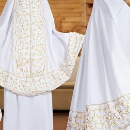 MUKENA BORDIR SATIN VELVET KHANZA