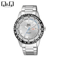 Jam Tangan Pria Original Rantai Stainless Anti Karat QQ / QNQ / Q&Q A194 Tahan Air