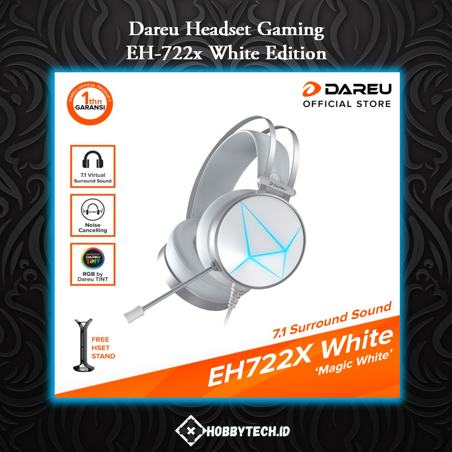 DAREU EH-722X White Edition Gaming Headset