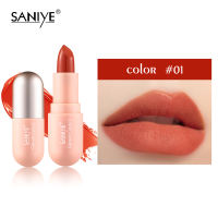 SANIYE 【BPOM】9 Warna Lipstik Velvet Matte Tahan Lama Waterproof Lipstik Tahan Air Bibir Kapsul K1139