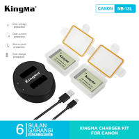 KINGMA BATTERY CANON NB-13L 2 PACK WITH DUAL CHARGER NON LCD