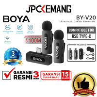 Boya BY-V1 / BY-V10 / BY-V20 V2.0 Wireless Mic for Lightning / USB Type-C Boya BYV1 / BYV10 / BYV20 Microphone JPC KEMANG GARANSI RESMI