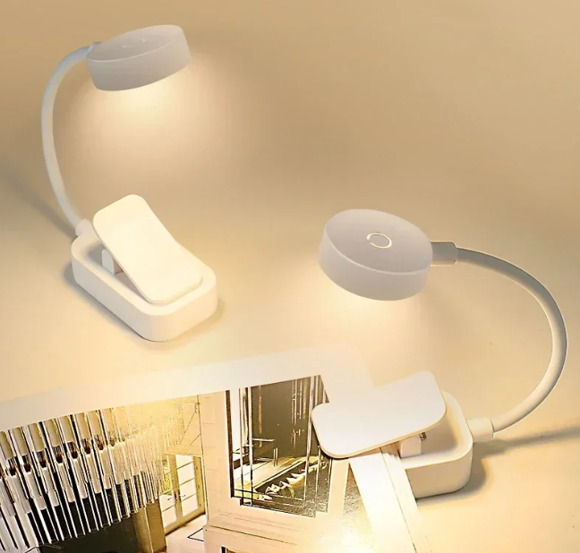 Lampu baca untuk dijepit dibuku