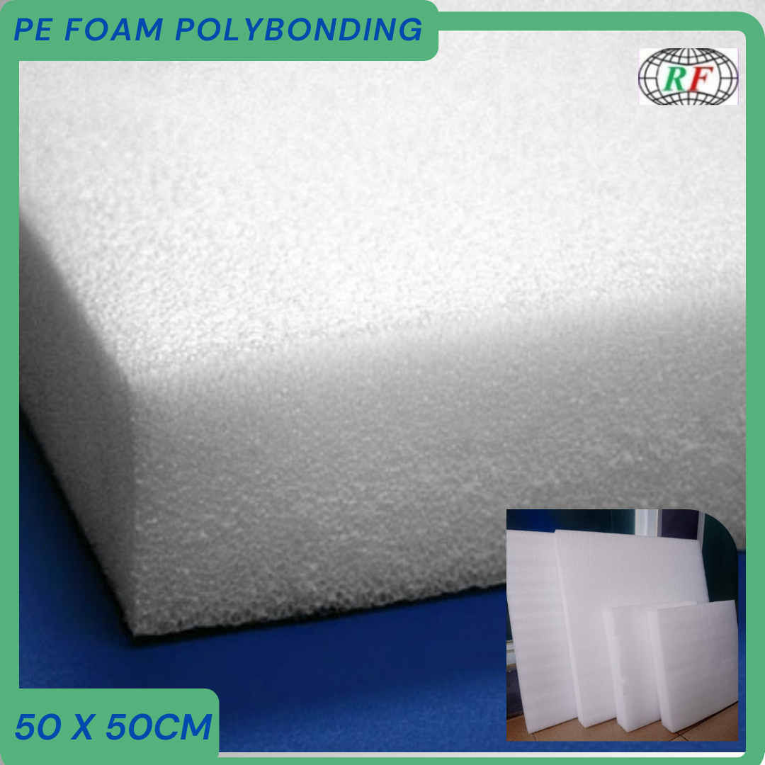 Busa Packing Polyfoam 50 x 50cm PE Foam Polybonding Busa Gabus elastis Busa Packing Putih