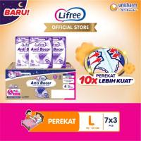Lifree Popok Dewasa Perekat Menyerap & Kering L7 isi 3 bags [Karton]