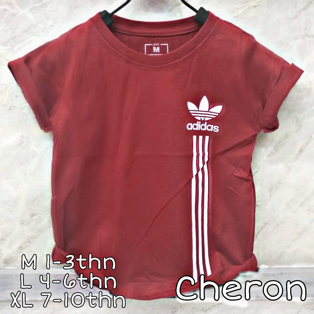 CHERON 19013 Kaos Oblong ANAK Perempuan Tshirt Baju  