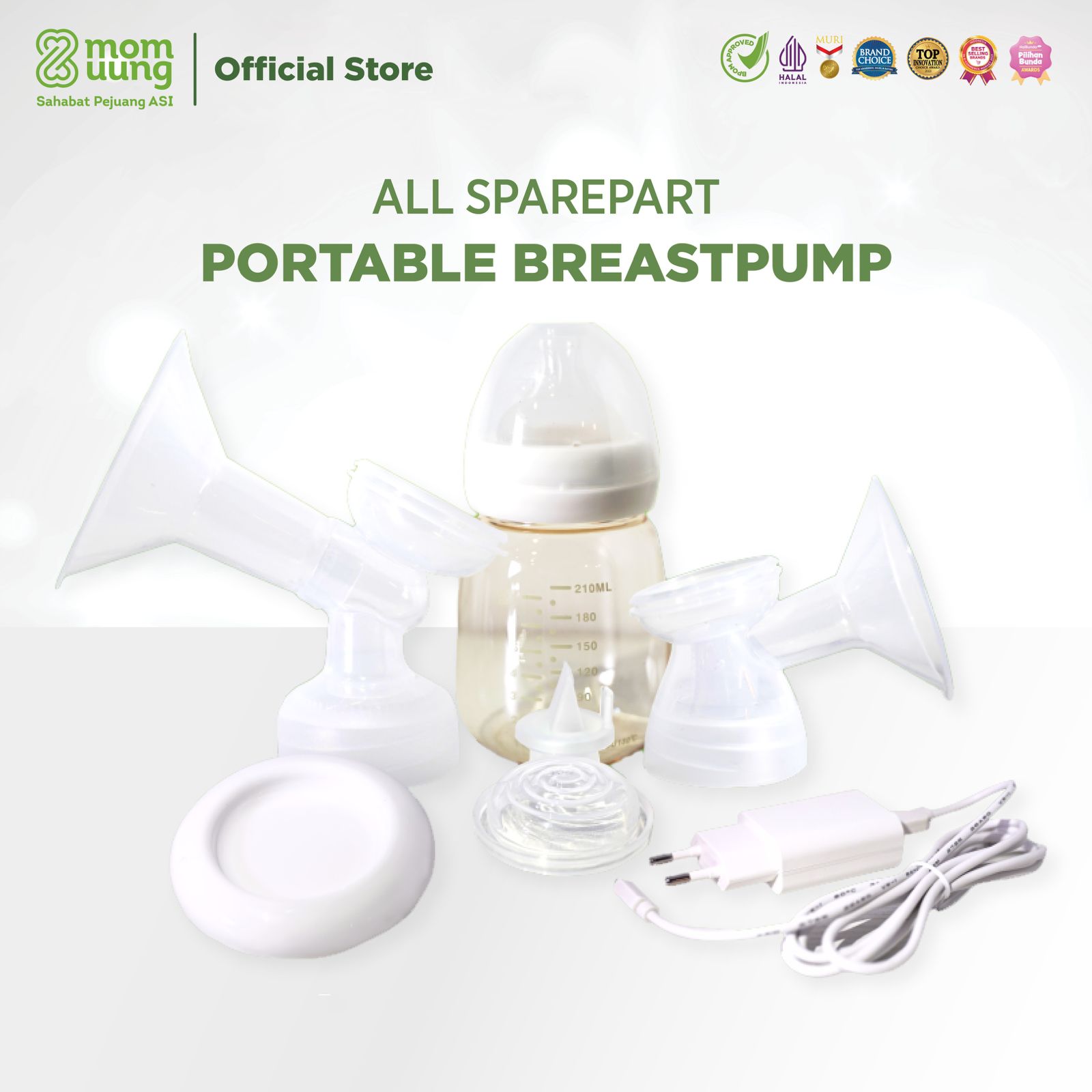 Mom Uung Sparepart Body Corong 24mm Untuk Pompa ASI Portable Mom Uung