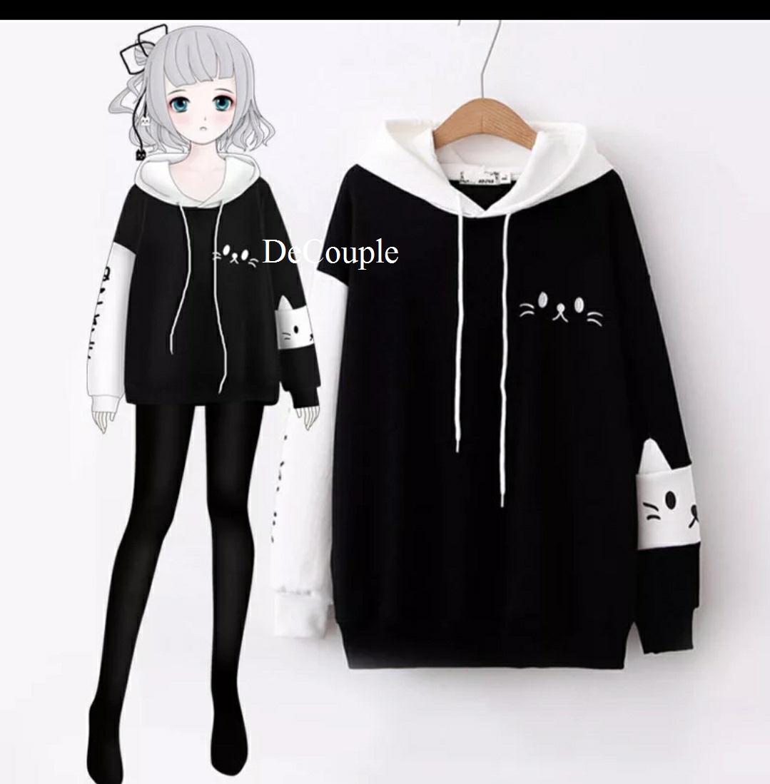 Female anime hoodie