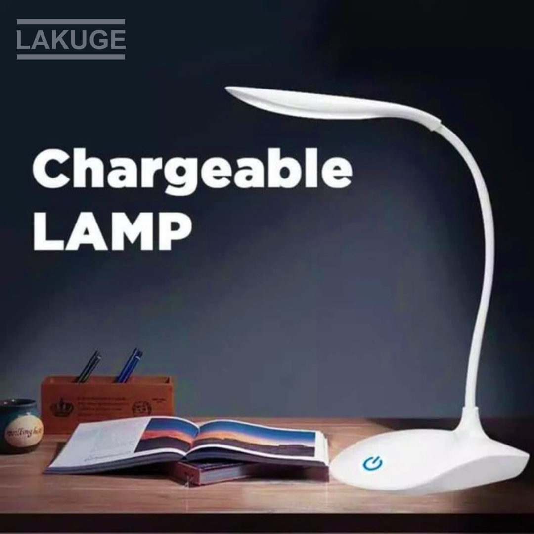 Lampu Meja Belajar Desk Lamp USB Charge 14 LED