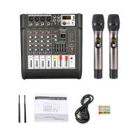 NEW BAXS PMX402S/PMX402D Audio Mixer amplifier profesional mikrofon nirkabel penguat  3 in 1 350W *2 saluran mendukung penyesuaian efek suara 4-saluran Bluetooth/USB/MP3