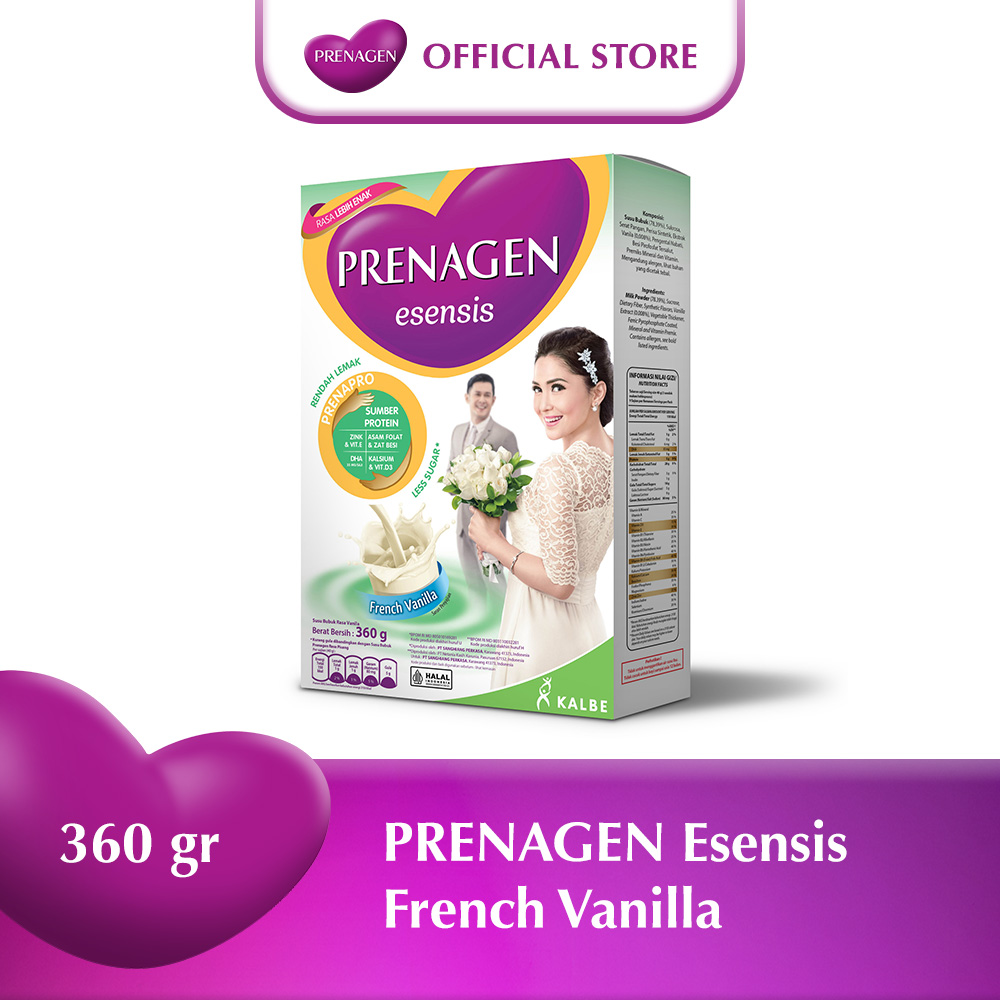 PRENAGEN ESENSIS FRENCH VANILLA 360 gr PROMIL | Susu Program Kehamilan