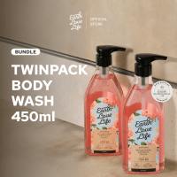 [BEST SELLER] Earth Love Life Body Wash 450ml  Sabun Wangi Mandi Cair  Lotion Cerah  Melembapkan  Jerawat Punggung  Kulit Sensitif  Mencerahkan  SPF  Alergi  Niacinamide  Premium  Tara Basro  Sabun Harum  Cooling Sensation  Sensasi Dingin