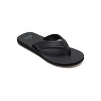Quiksilver Mens Carver Nubuck Solid Black Basic Sandal