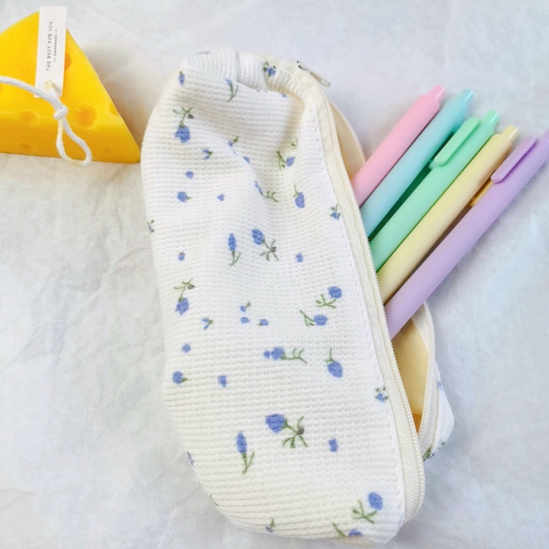 Mismi Alice Pencil Case Kotak Pensil Sekolah Motif Little Flower Perempuan Trendy - PC2A