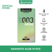 Kondom Okamoto Aloe - 10 Pcs - Kondom Tipis Tahan Lama