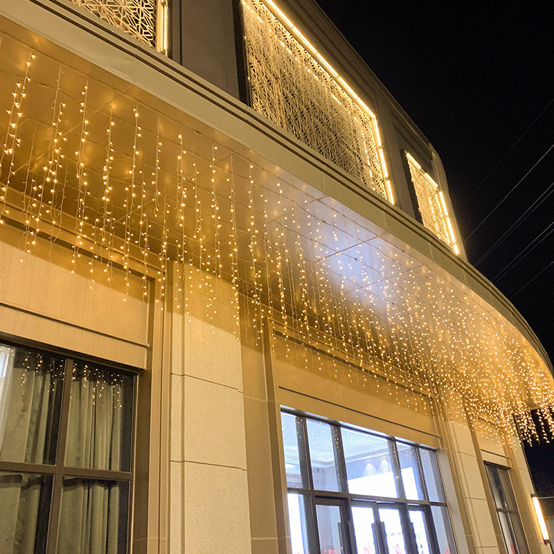 TY Lampu Tumblr LED Tirai 4M Curtain Light Twinkle Light Dekorasi Taman Dekorasi Hias Natal Lampu Cafe