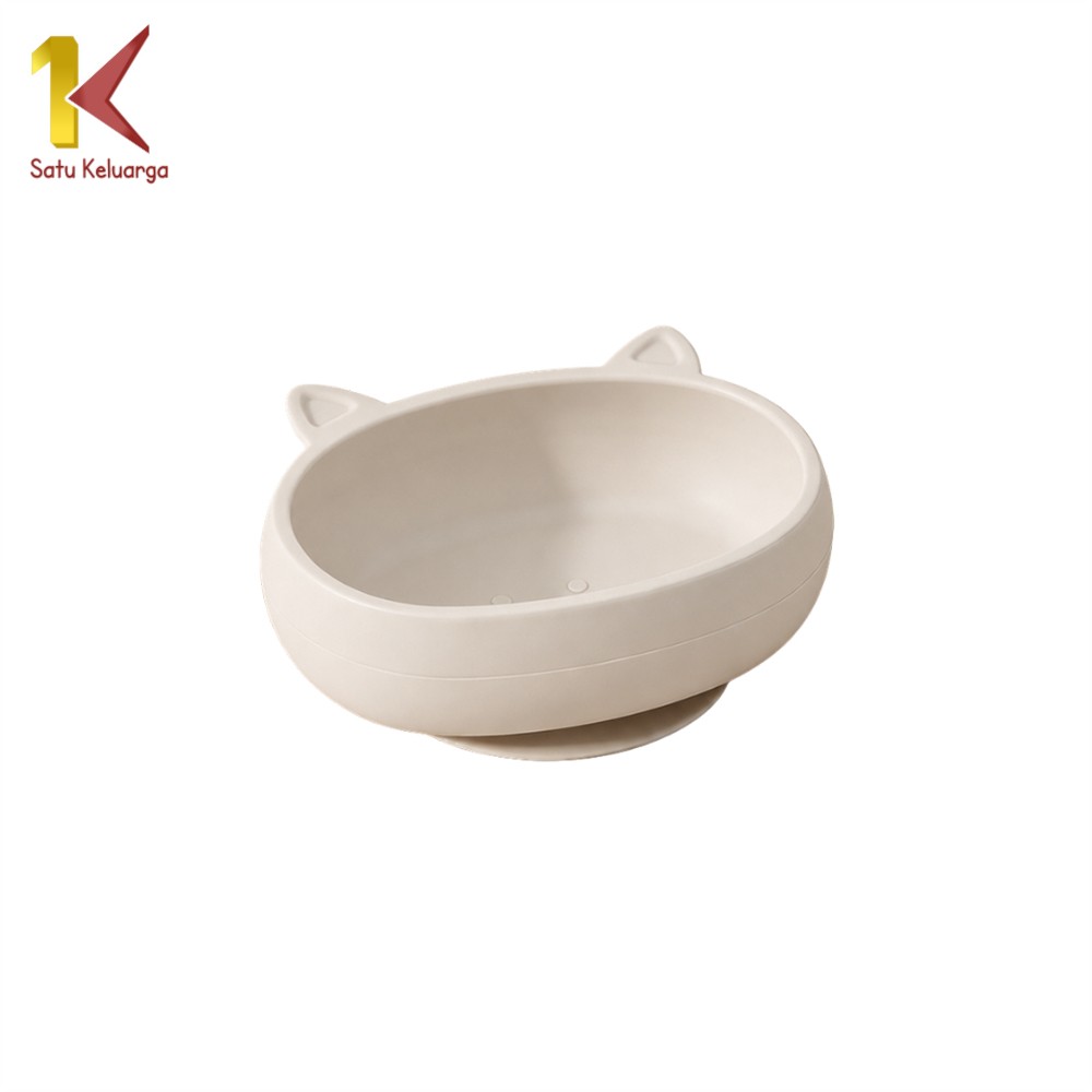 Satu Keluarga Mangkok Silikon Bayi 350ML C1663 Tempat Makan Snack Mpasi Anak Bowl Suction Serbaguna