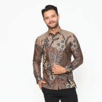 MAGINOT ARUNA Batik Pria Slim Fit Lengan Panjang
