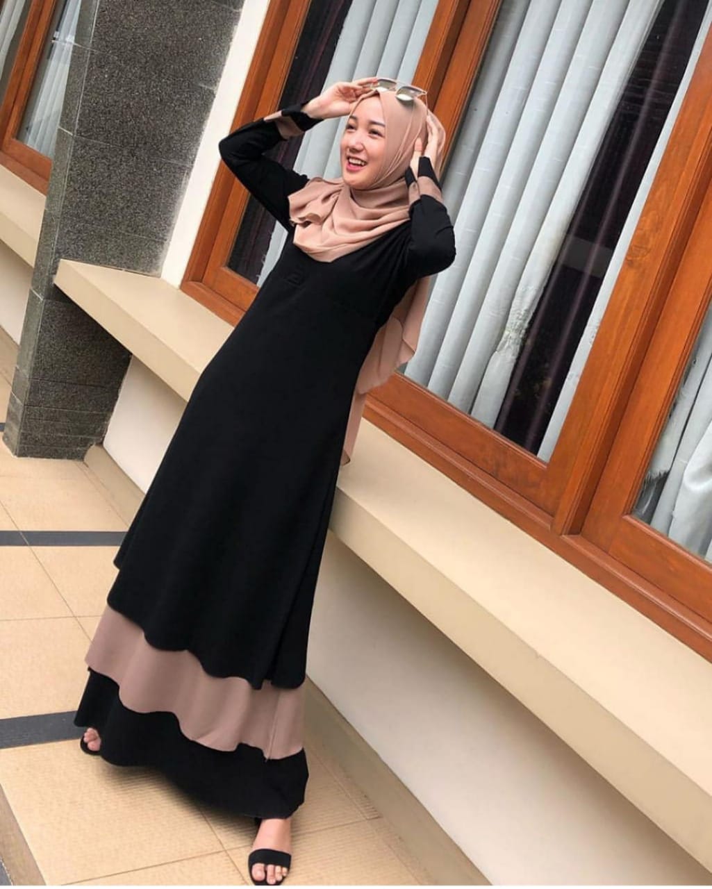 ZIVA dress size S M L XL fashion muslim terbaru termurah dan terlaris matt moscrepe ziva dress size s m l xl fashion muslim terlaris matt moscrepe