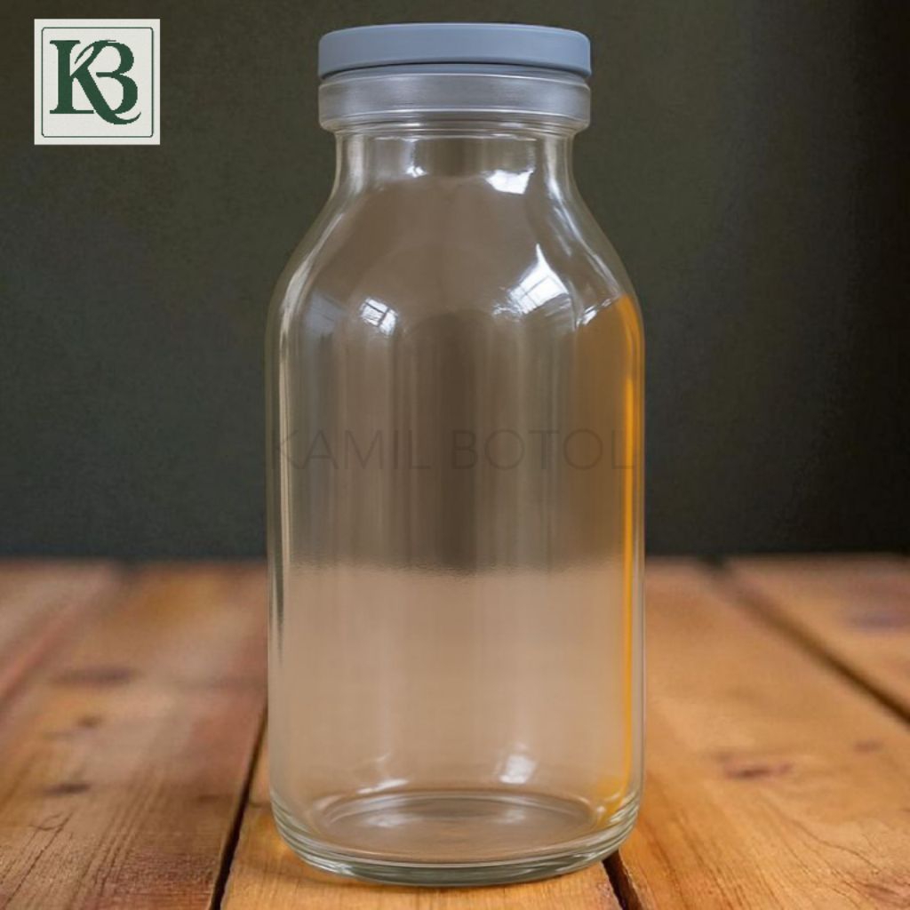 Botol Jus Botol Susu Kaca Botol Asi Kaca 100ml [ 10 Pcs ]+ Tutup - Wadah ASI Perah Botol MPASI Bayi Kecil Botol Jamu