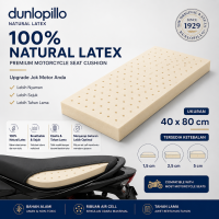 Latex Premium Jok Motor dan Mobil 40x80x25cm Natural Latex Dunlopillo