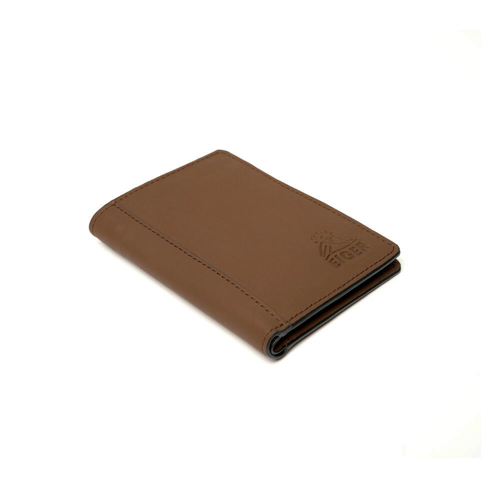 910010055 SCENIC LEATHER WALLET VERTICAL - DBR