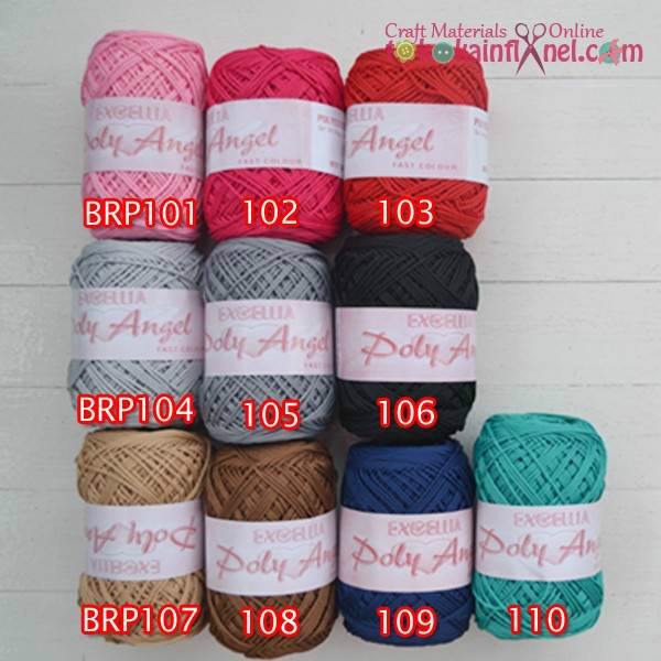Brp1 Benang Rajut Poly Angel Bahan Polyester 88gram Per Gulung