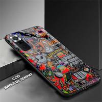 Case Xiaomi Redmi Note 10 - 10S Terbaru Fashion Graffity New - Softcase Glass Kaca Hardcase Casing Hp Kesing Hp Casing Handphone Case Murah Casing Case Berkualitas Hardcase Softcase Silikon - paling laris -Bisa Bayar Ditempat/COD