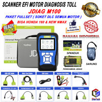 JDiag M100 Motor Scanner Function Diagnostic Tool Diagnosis M 100 Kesalahan OBDII ECU CO Motor Injeksi M-100 Scanner OBD2 Alat Diagnostik Sepeda Motor