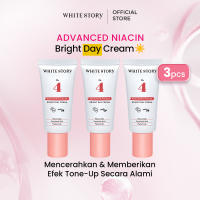 White Story Day Cream Tone Up Bright Advanced Niacin Moisturizer - Pelembap Krim Pagi Pencerah Wajah Cerah Glowing