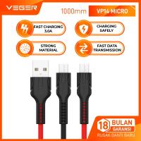 VEGER FAST Durable Kabel Data Cable USB Micro VP-14 Fast Charging Quick charge 3.0A 1000mm