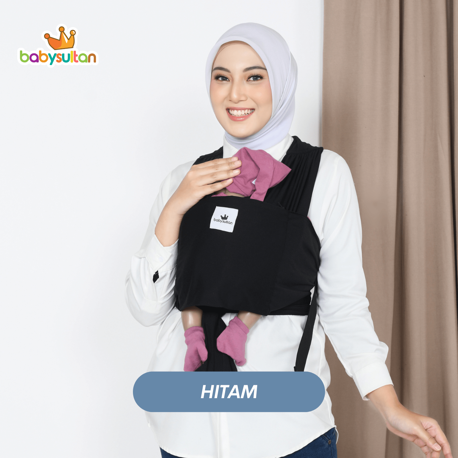 Babysultan Fast Baby Wrap Adjustable Gendongan Bayi Depan M Shape Instan dengan Sash Belt