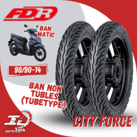 [READY COD] BAN LUAR TUBETYPE FDR CITY FORCE (70/90-14 - 80/90-14 - 90/90-14) BAN NON TUBLES / NON TUBBLES / BAN DALAM MOTOR MATIC / METIK BEAT DELUXE VARIO MIO / BAN DEPAN BELAKANG / BAN BIASA / FDR TIRE