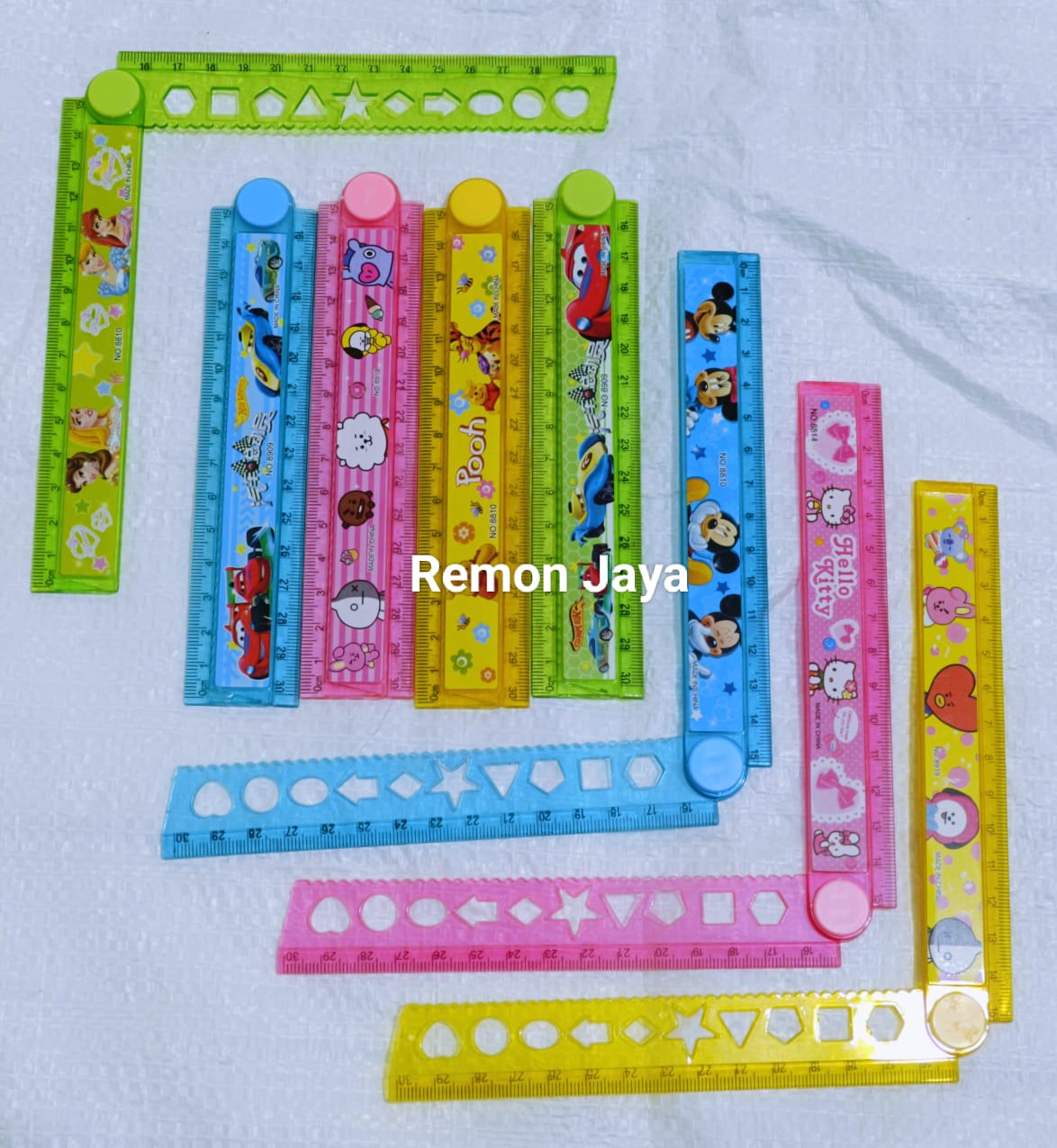 ( DAPAT 40 PCS PENGGARIS ) PENGGARIS LIPAT 30 CM FANCY / Garisan Lipat Fancy Lucu 30 cm TERSEDIA ISI 40/20/10
