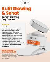 Ertos Glowing Day Cream / Krim Siang Mencerahkan / Glowing / Brightening / Whitening / Untuk Kulit Kering / Untuk Kulit Normal