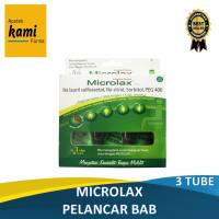Microlax Gel 3 tube Obat Pelancar BAB Kesehatan Pencernaan Alat Medis OTC Na Sulfosetat Sorbitol PEG 400 3 tube