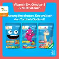 Youvit Kids Trio 30 Hari - Vitamin D3 Multivitamin Anak Omega 3 Anak dengan Vitamin D3 600 IU Ekstrak Yogurt dan Sari Buah untuk Pertumbuhan Tulang Kuat