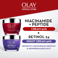 Olay Ritual Regenerist Micro Sculpting Cream 50gr + Retinol24 Niacinamide Skincare Antiaging Night Cream 50gr