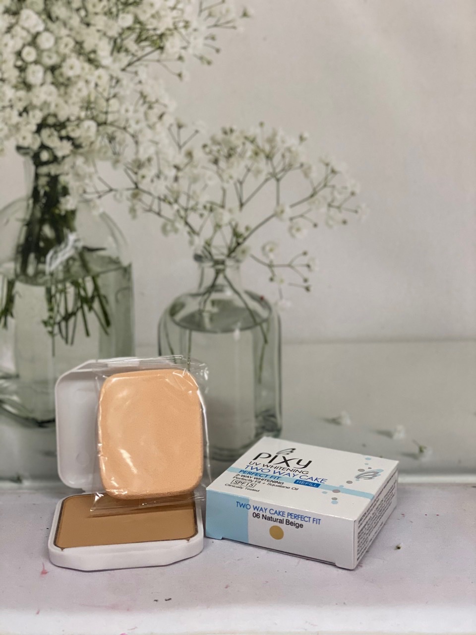 REFILL PIXY TWO WAY CAKE -NATURAL BIEGE / REFILL BEDAK PIXY