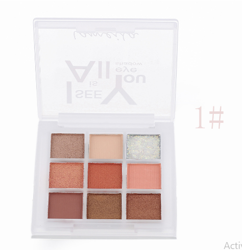 Eyeshadow Palette 9 Warna – Matte & Glitter Pigmented Tahan Lama 5099