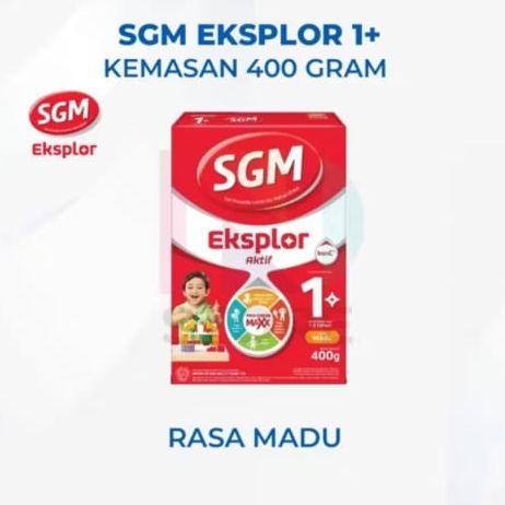 SUSU SGM ESKPLOR 1+ BERAT BERSIH 400gr SUSU BUBUK SGM