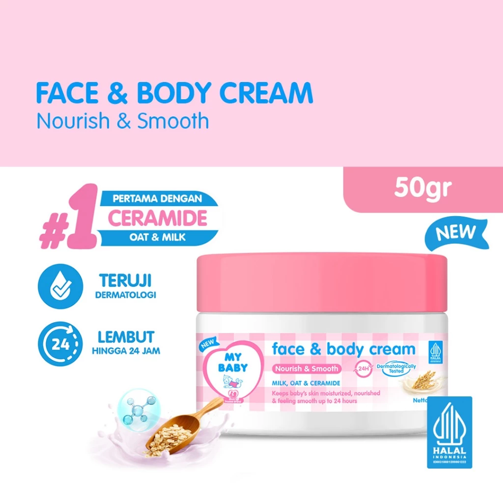 My Baby Face & Body Cream Nourish & Smooth 50gr