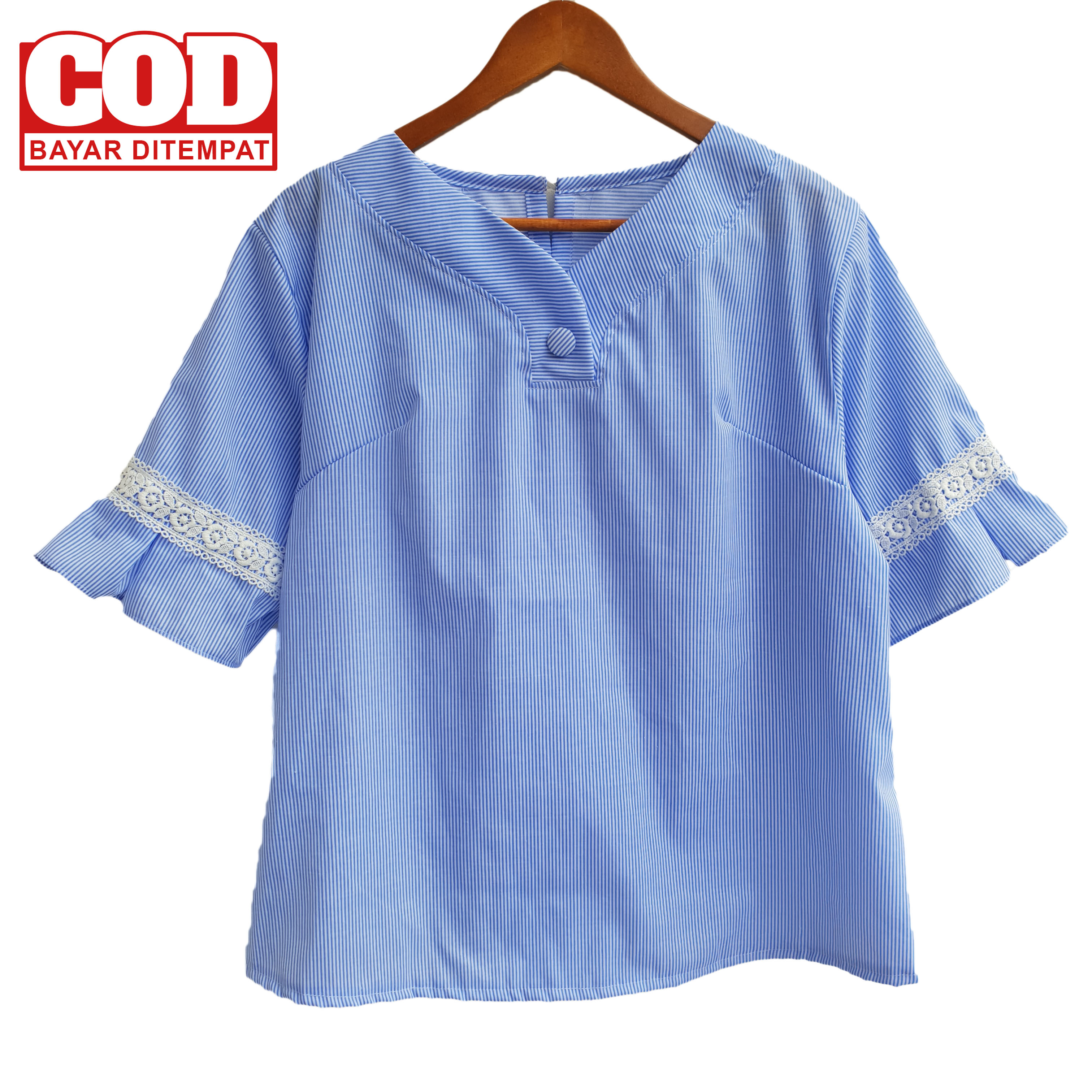 JSM - Real Pict - Blouse Jumbo / Atasan Cewek / Loose / Big Size / Blouse Wanita Jumbo Size XL ( LIVI RENDA ) jsm – real pict – blouse jumbo / atasan cewek / loose / big size / blouse wanita jumbo size xl ( livi renda )