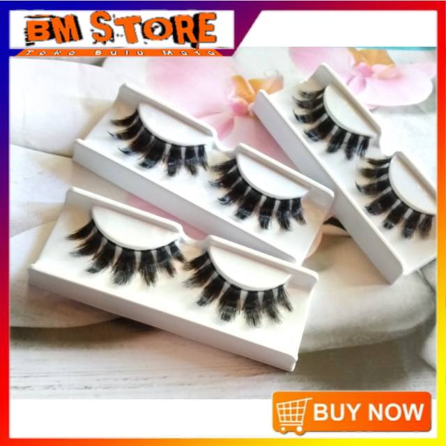 PROMO Bulu mata G-7 natural (isi 6 pasang)