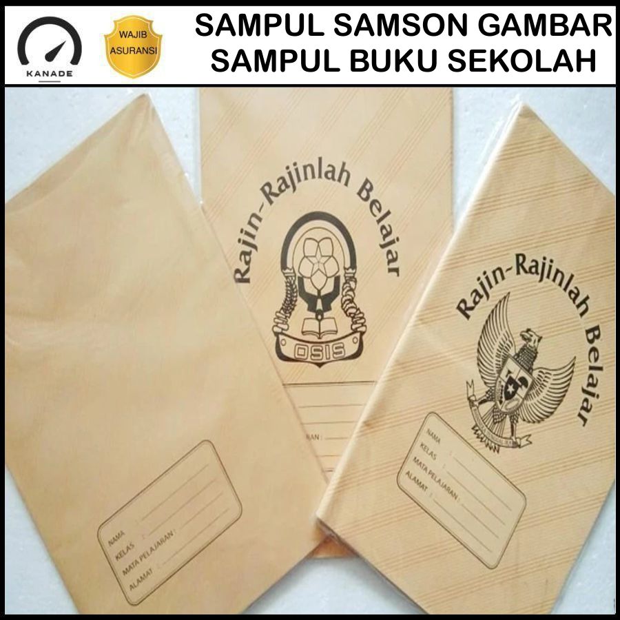Sampul Buku Anak Sekolah Motif Garuda Coklat Samson Sampul Buku Murid